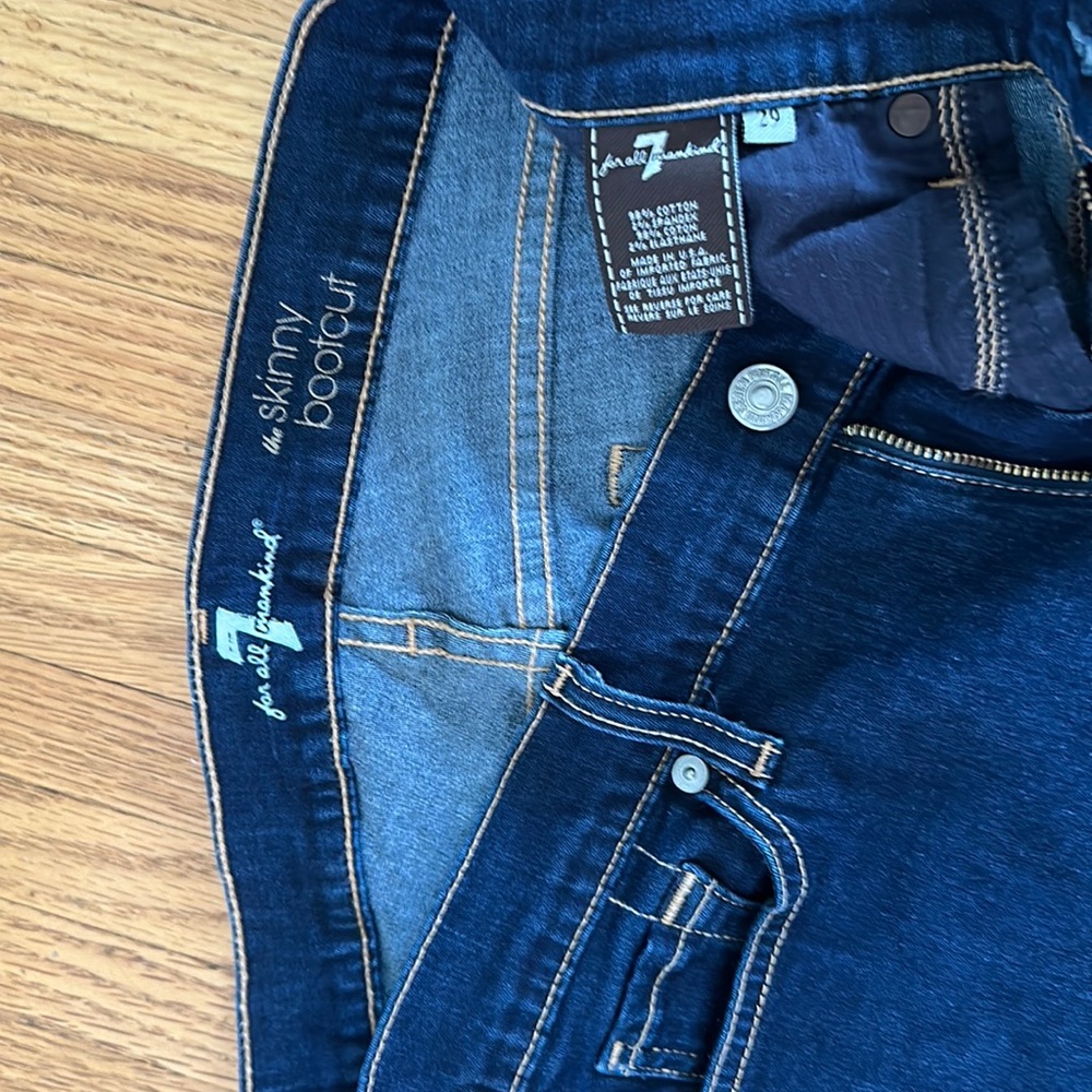 7 for all mankind skinny boot cut jeans size 29